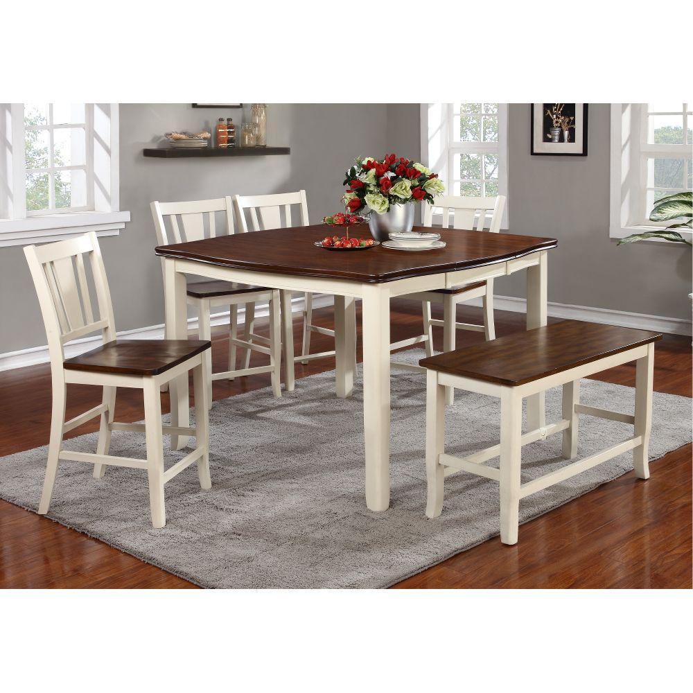  Furniture of America Dover II Counter Height Dining Table CM3326WC-PT IMAGE 4