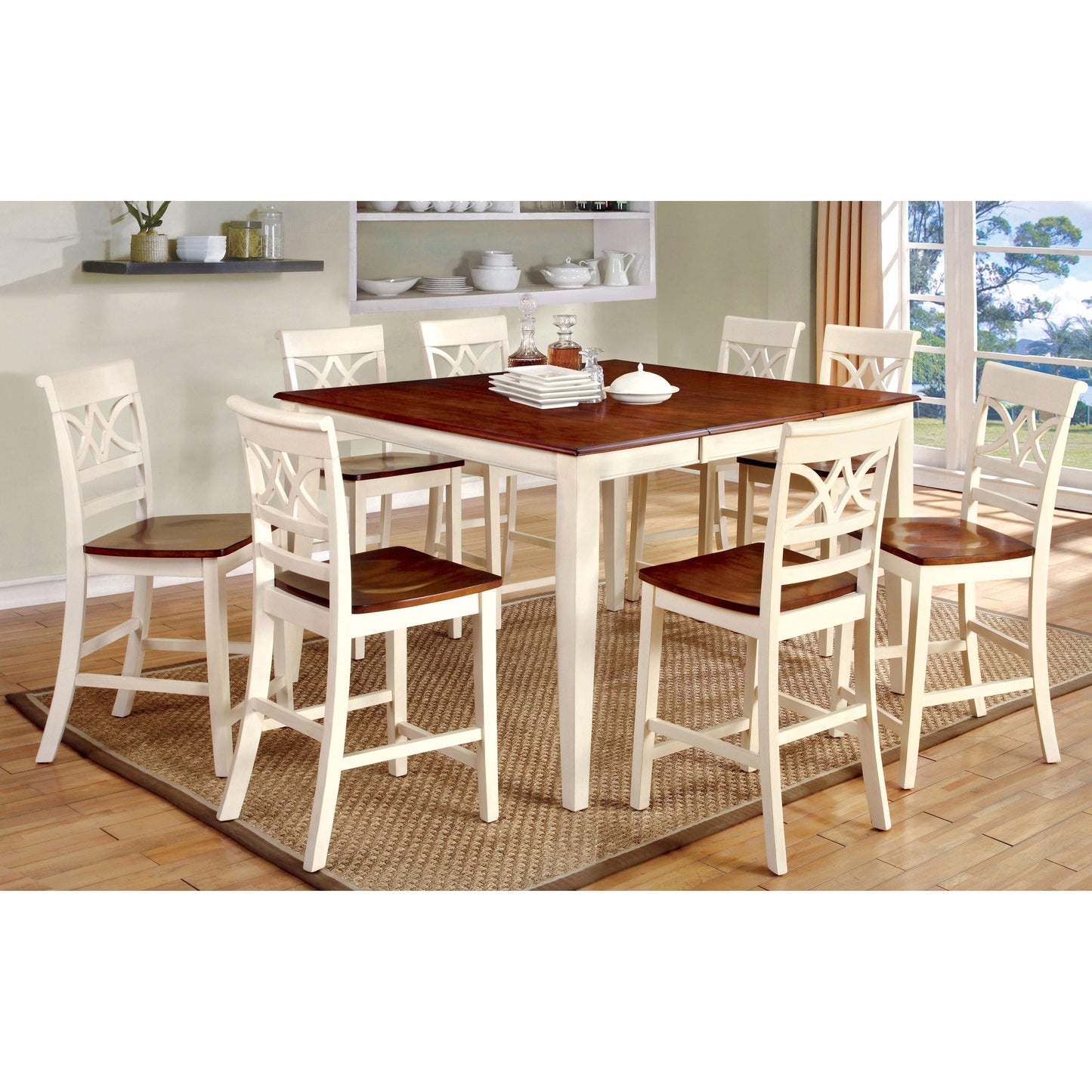  Furniture of America Torrington II Counter Height Dining Chair CM3552WC-PC-2PK IMAGE 3