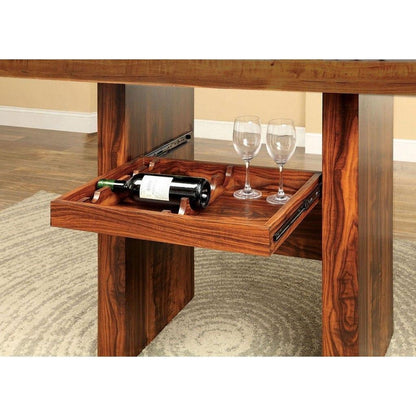  Furniture of America Bonneville II Counter Height Dining Table with Pedestal Base CM3824PT-TABLE IMAGE 5