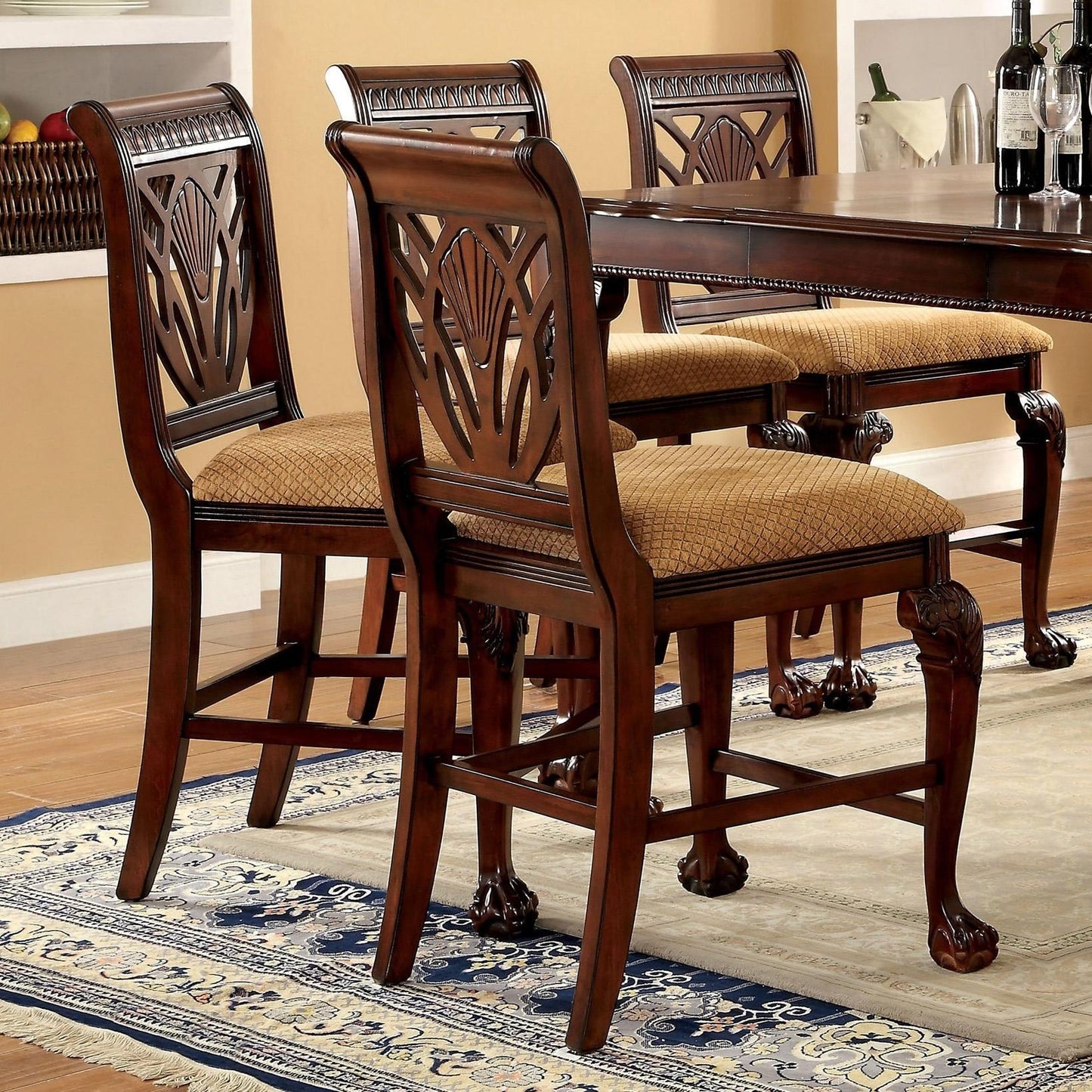  Furniture of America Petersburg II Counter Height Dining Chair CM3185PC-2PK IMAGE 2
