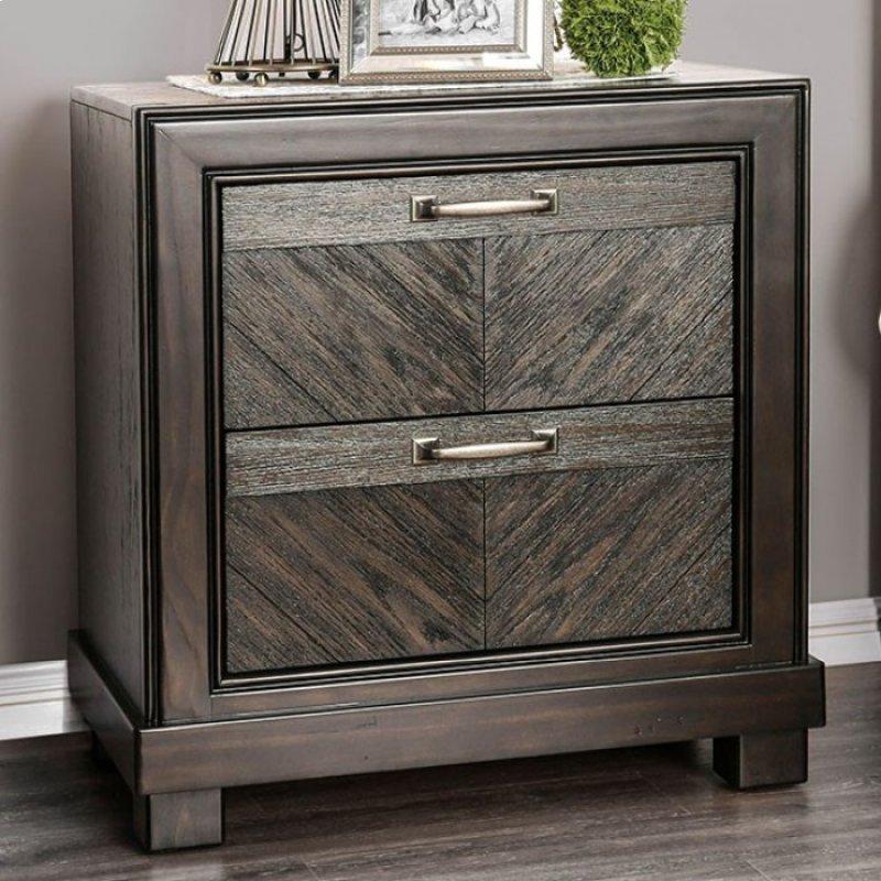 Furniture of America Argyros 2-Drawer Nightstand CM7315N IMAGE 1