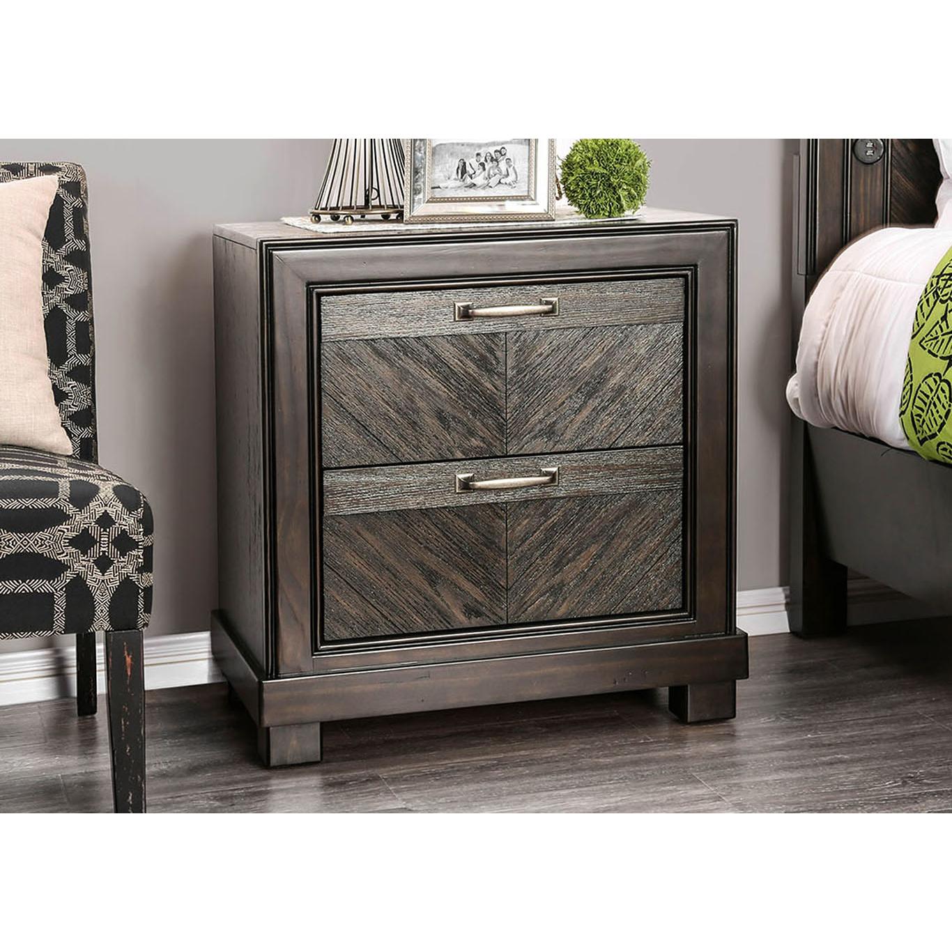  Furniture of America Argyros 2-Drawer Nightstand CM7315N IMAGE 2