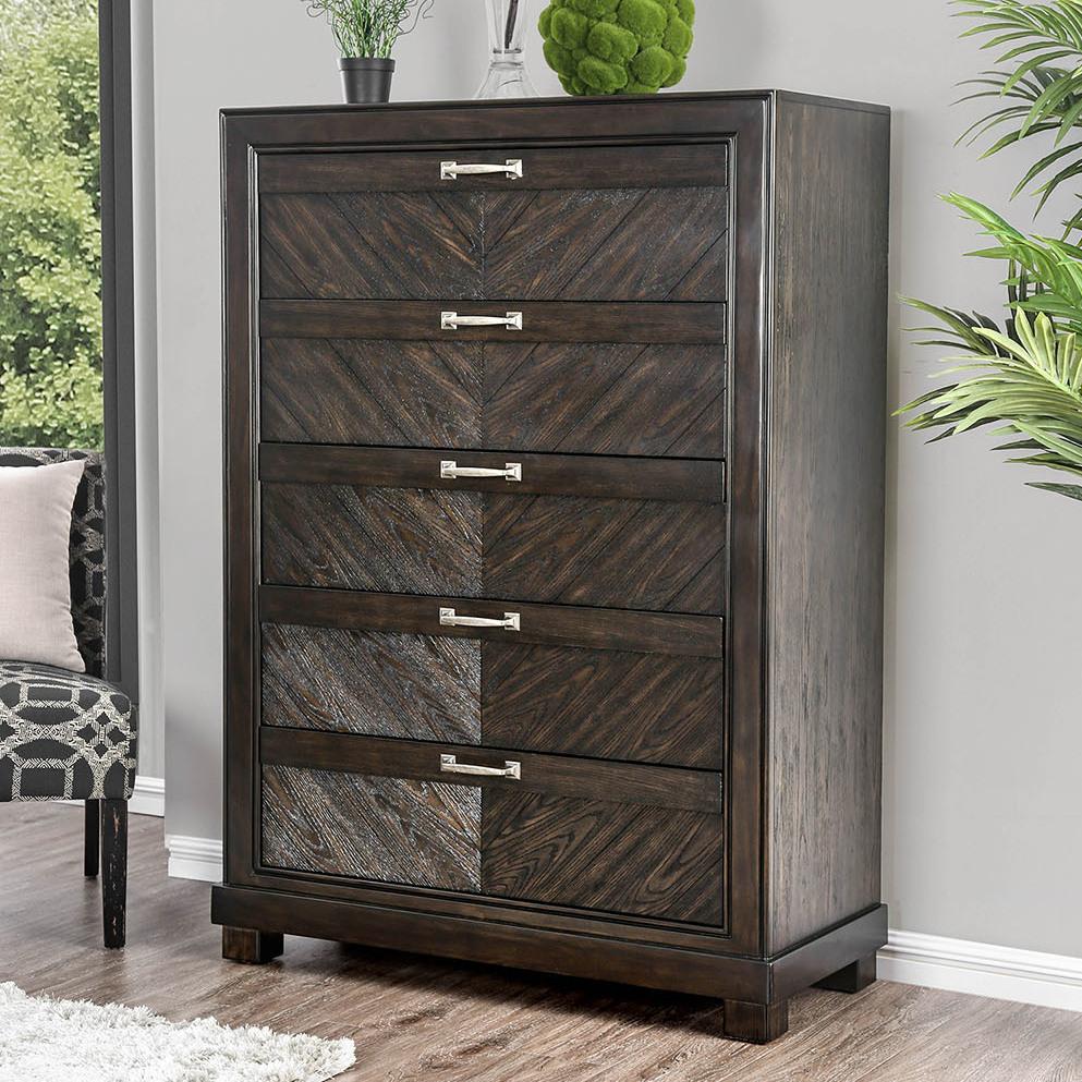  Furniture of America Argyros 5-Drawer Chest CM7315C IMAGE 1