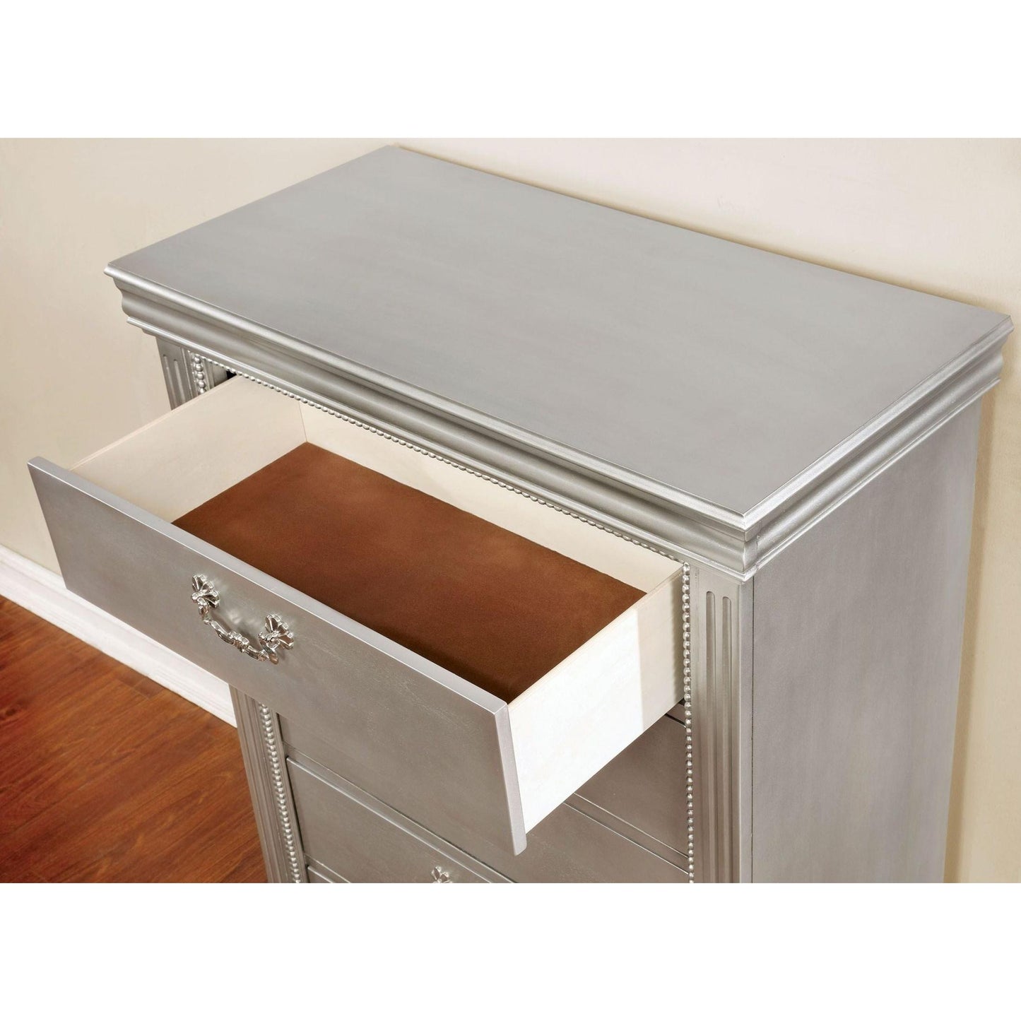  Furniture of America Claudia 5-Drawer Chest CM7199C IMAGE 3