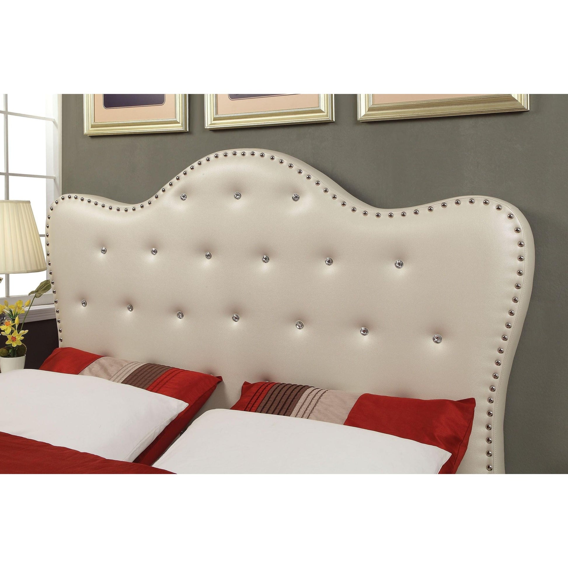  Furniture of America Sugar California King Panel Bed CM7884IV-CK-BED IMAGE 2
