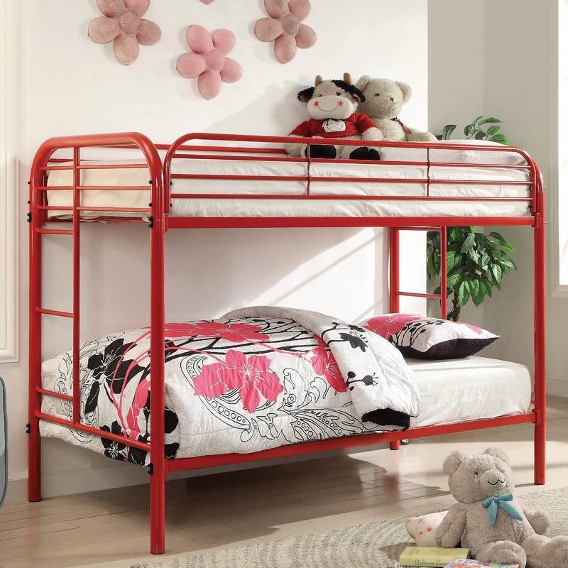 Furniture of America Kids Beds Bunk Bed CM-BK931RD-TT IMAGE 1