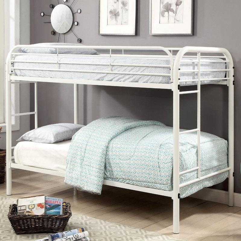  Furniture of America Kids Beds Bunk Bed CM-BK931WH-TT IMAGE 1