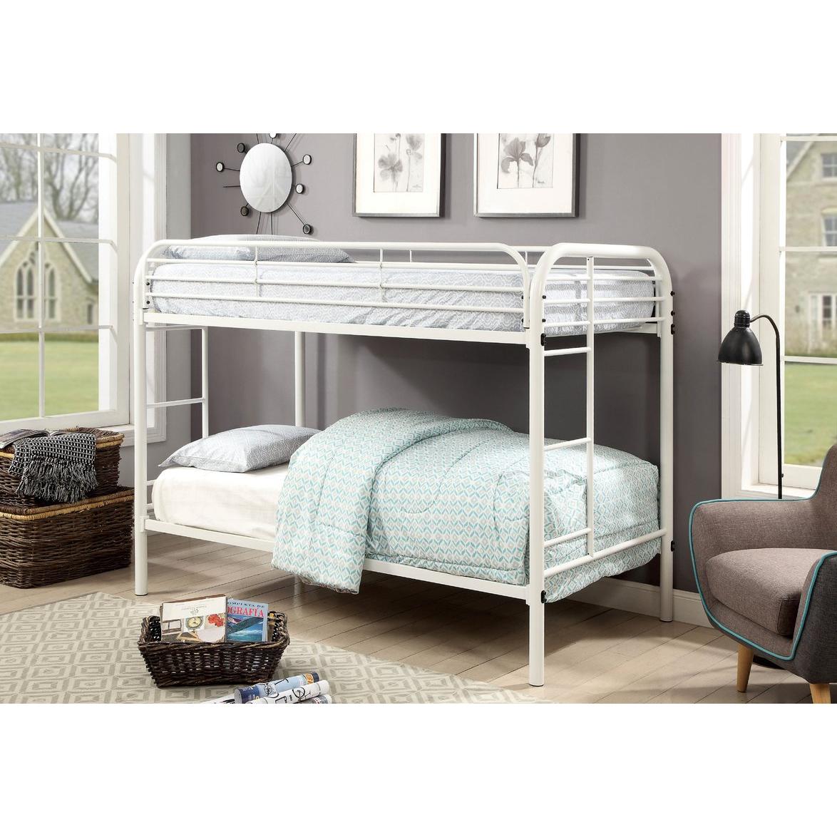  Furniture of America Kids Beds Bunk Bed CM-BK931WH-TT IMAGE 6