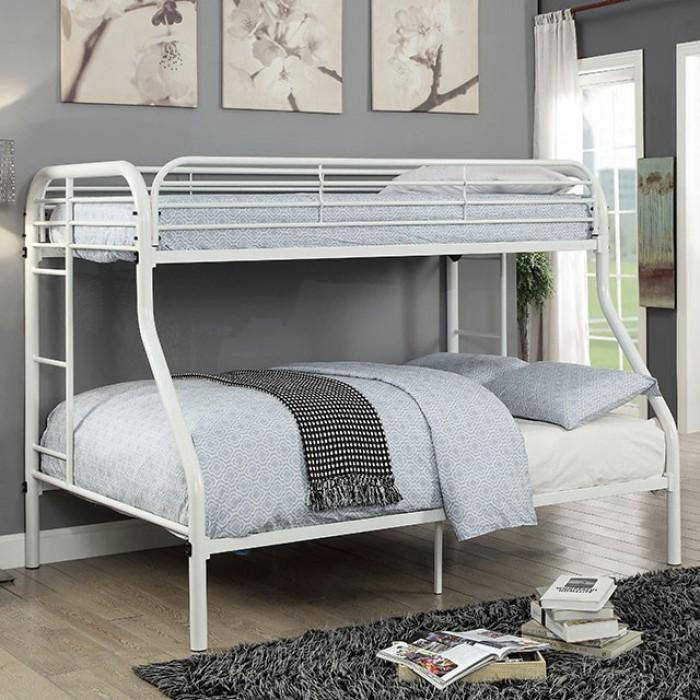  Furniture of America Kids Beds Bunk Bed CM-BK931WH-TF IMAGE 1