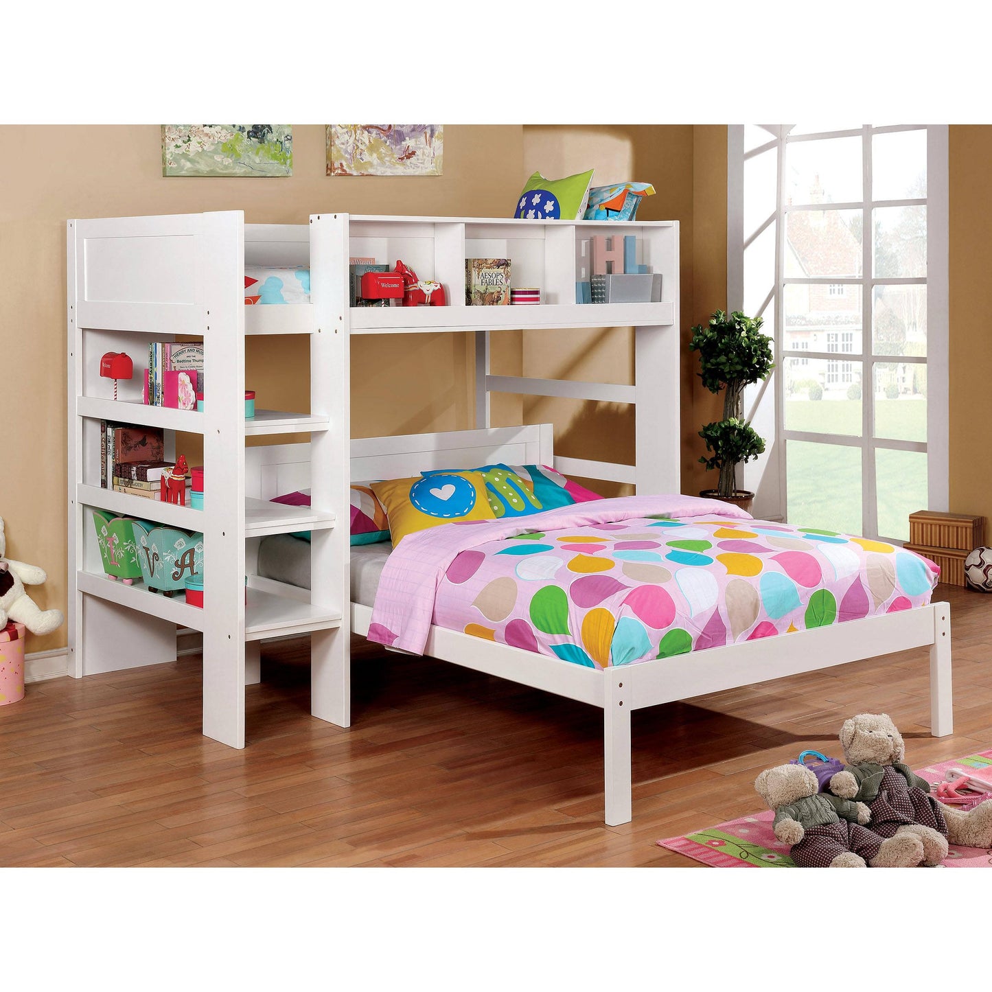  Furniture of America Kids Beds Bunk Bed CM-BK965WH-L-BED IMAGE 5