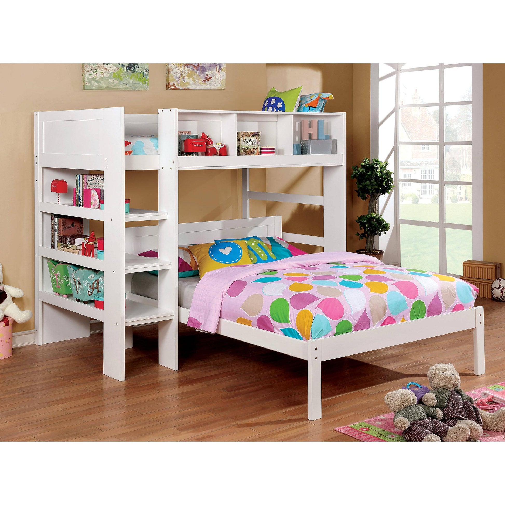  Furniture of America Kids Beds Bunk Bed CM-BK965WH-L-BED IMAGE 5