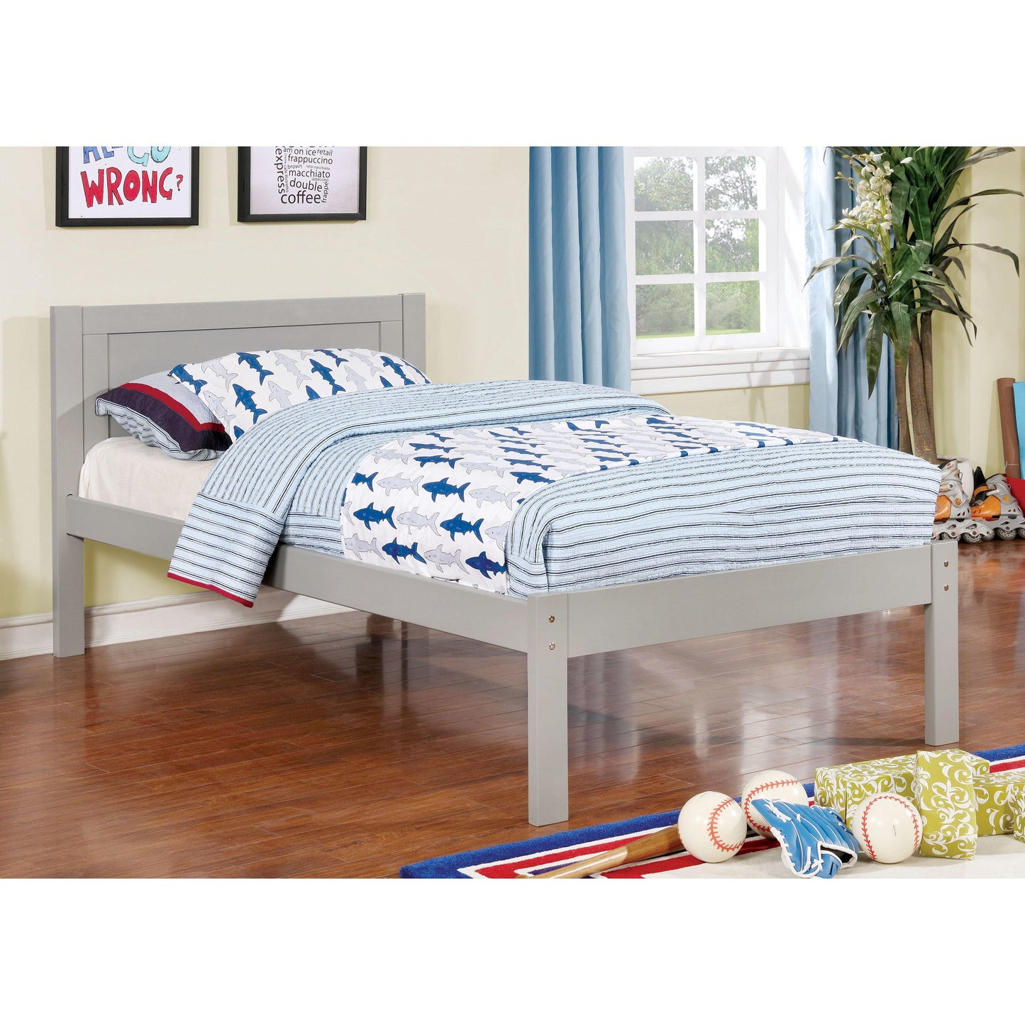  Furniture of America Kids Beds Bed CM-BK965GY-T-BED IMAGE 2