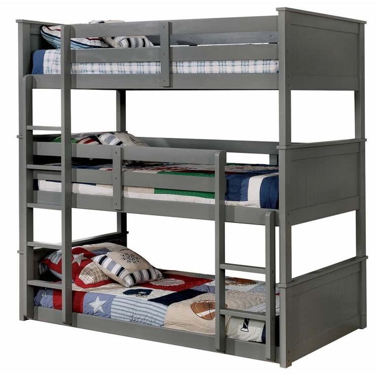  Furniture of America Kids Beds Bunk Bed CM-BK628GY-T-BED IMAGE 1
