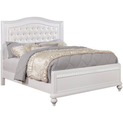  Furniture of America Ariston California King Panel Bed CM7171WH-CK-BED IMAGE 1