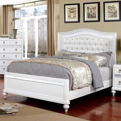  Furniture of America Ariston California King Panel Bed CM7171WH-CK-BED IMAGE 2