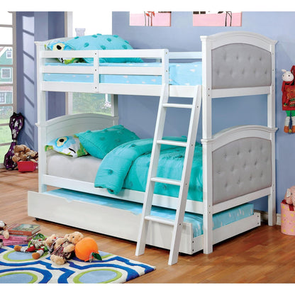  Furniture of America Kids Beds Bunk Bed CM-BK715WH-BED IMAGE 2