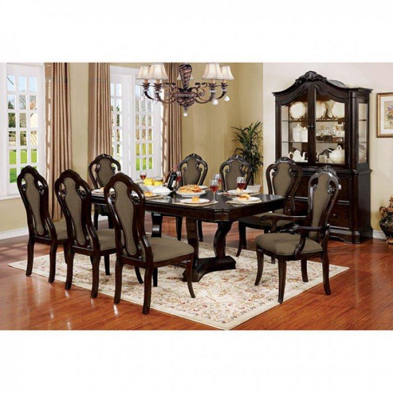  Furniture of America Rosalina Dining Table with Trestle Base CM3878T-TABLE IMAGE 4