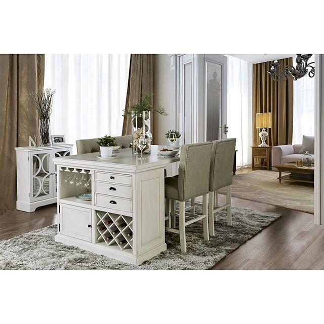 Furniture of America Sutton CM3390PT Counter Height Table IMAGE 2