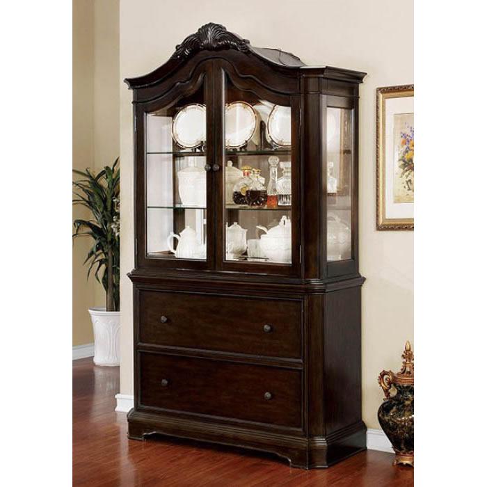 Furniture of America Rosalina 2 pc China Cabinet CM3878HB-SET IMAGE 1