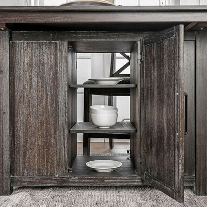  Furniture of America Faulkton Counter Height Dining Table with Pedestal Base CM3391PT-TABLE IMAGE 3