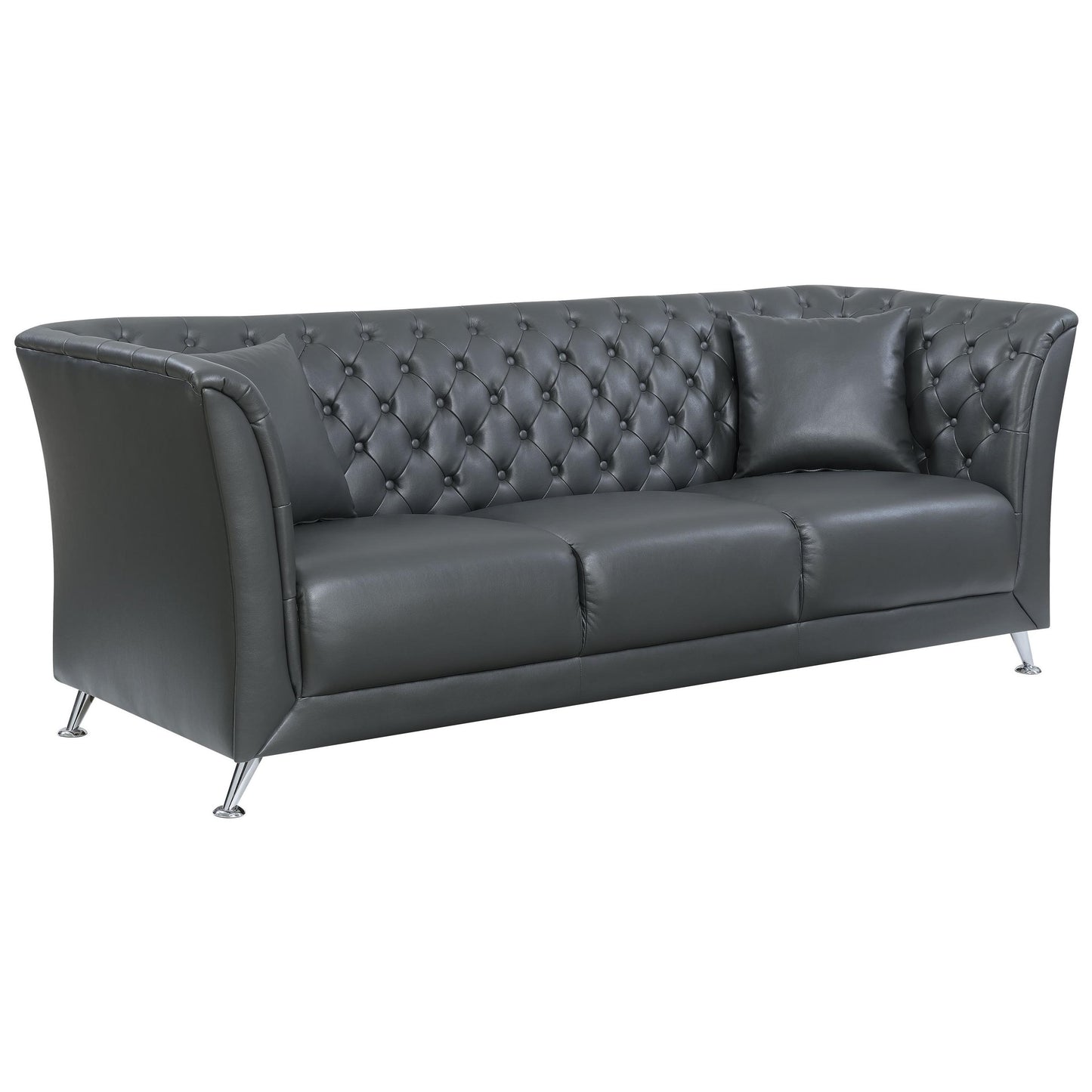  Furniture of America Luciana Stationary Leatherette Sofa CM6192-SF IMAGE 1