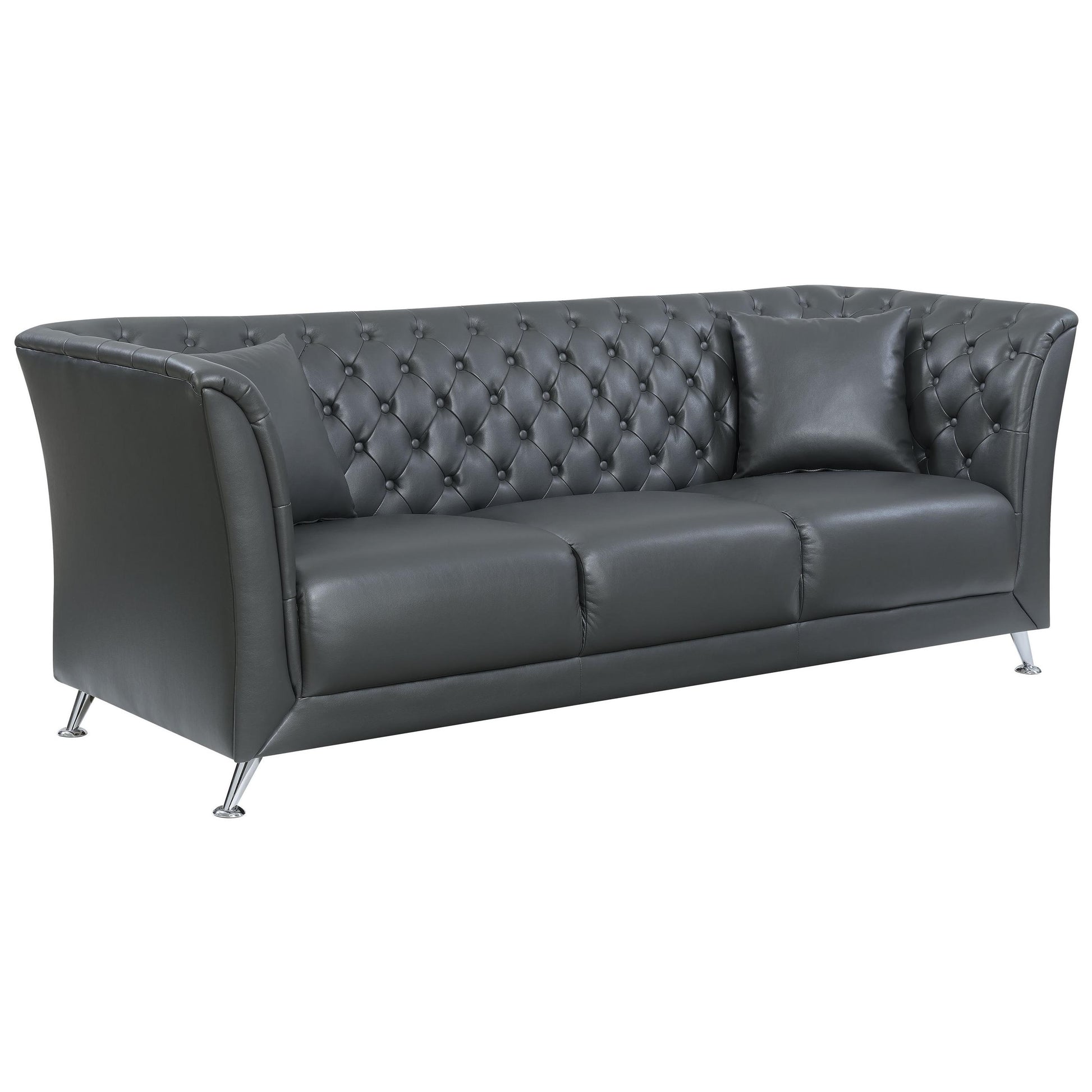  Furniture of America Luciana Stationary Leatherette Sofa CM6192-SF IMAGE 1