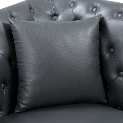  Furniture of America Luciana Stationary Leatherette Sofa CM6192-SF IMAGE 3