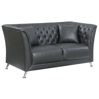  Furniture of America Luciana Stationary Leatherette Loveseat CM6192-LV IMAGE 1