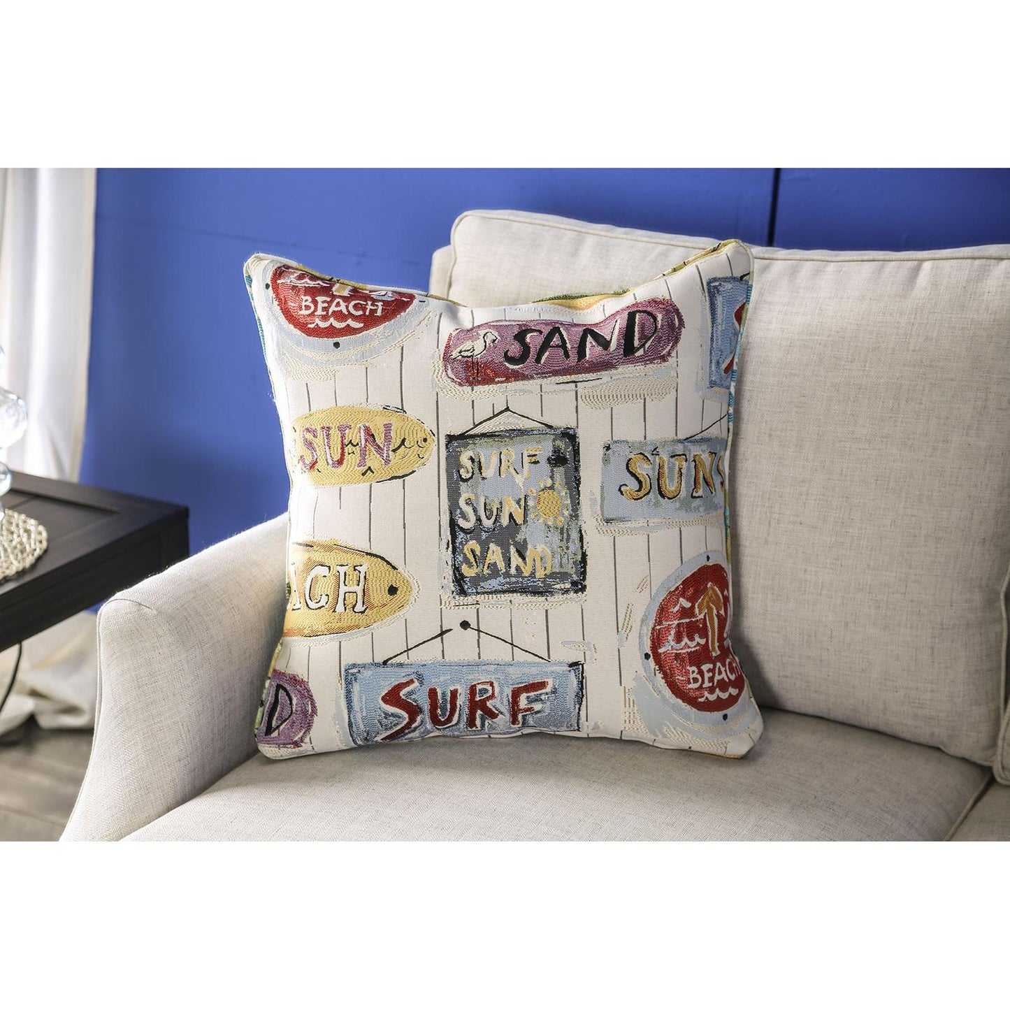  Furniture of America Dasia Stationary Fabric Sofa SM2011-SF IMAGE 3
