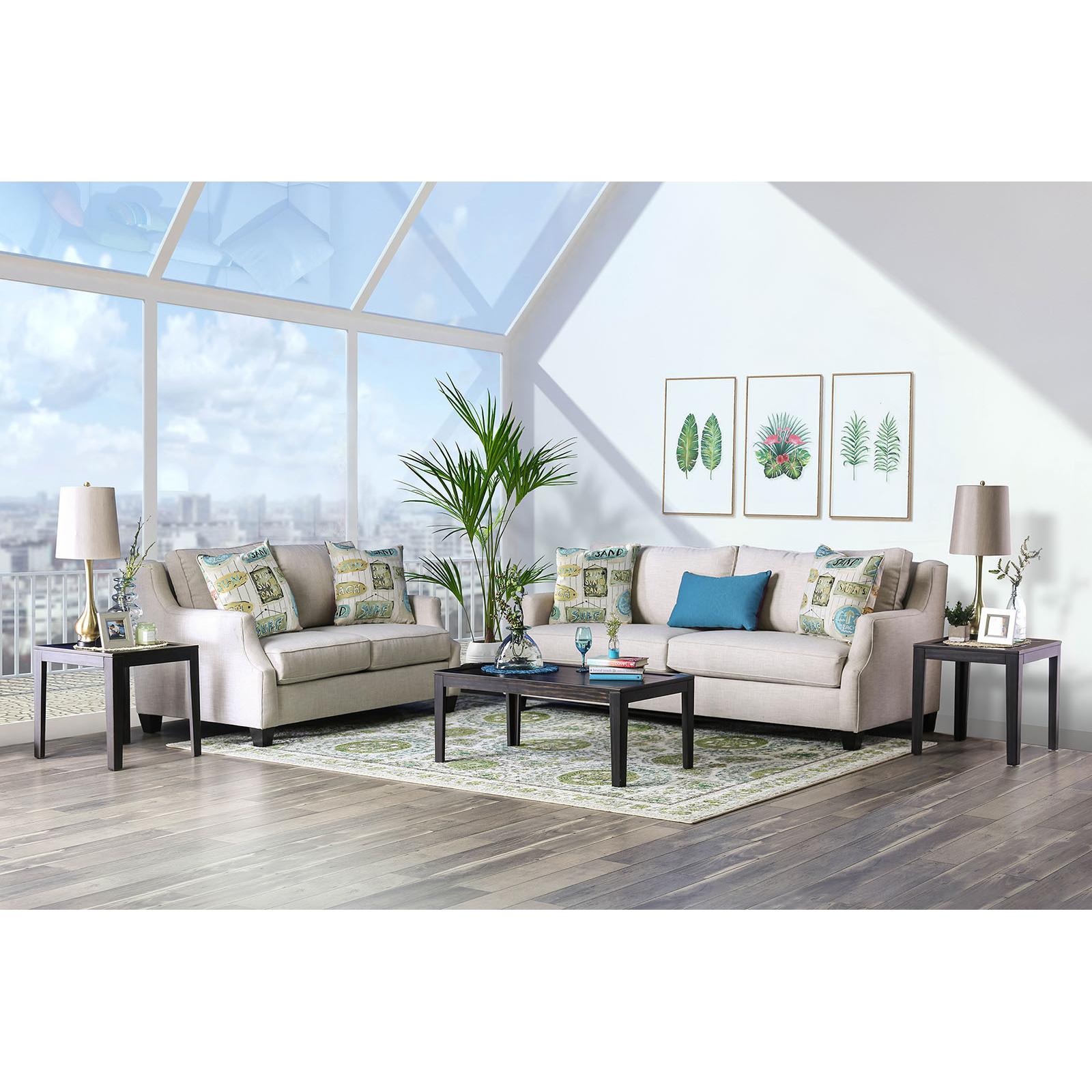  Furniture of America Dasia Stationary Fabric Loveseat SM2011-LV IMAGE 6