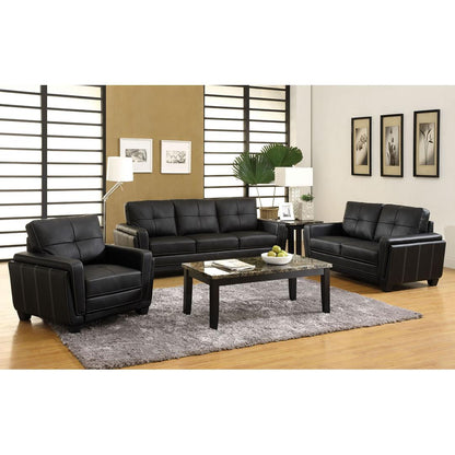  Furniture of America Blacksburg Stationary Leatherette Loveseat CM6485L IMAGE 3