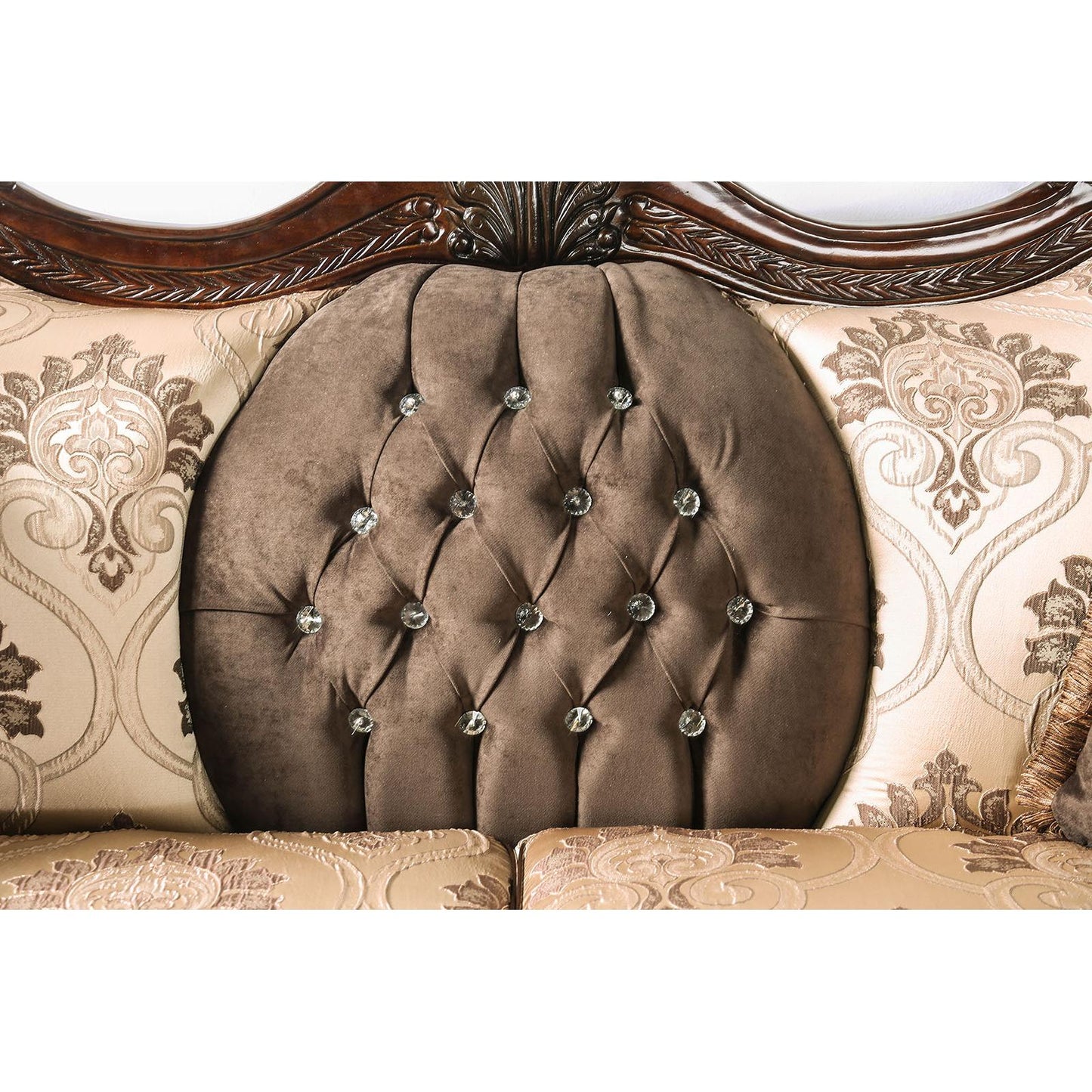  Furniture of America Talitha Stationary Fabric Loveseat SM6311-LV IMAGE 4