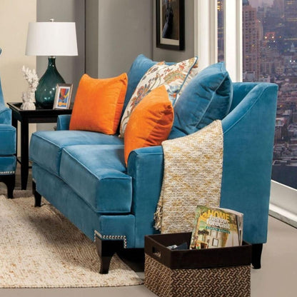  Furniture of America Vincenzo Stationary Fabric Loveseat SM2203-LV IMAGE 1