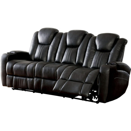  Furniture of America Zaurak Power Reclining Leatherette Sofa CM6291-SF IMAGE 1