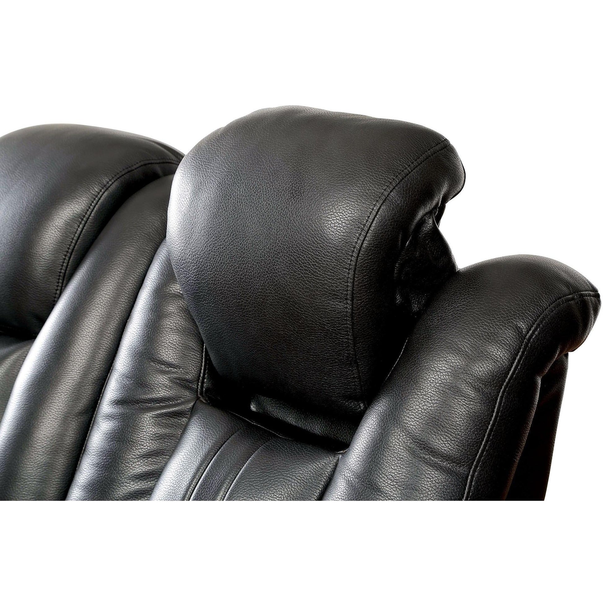  Furniture of America Zaurak Power Reclining Leatherette Sofa CM6291-SF IMAGE 2