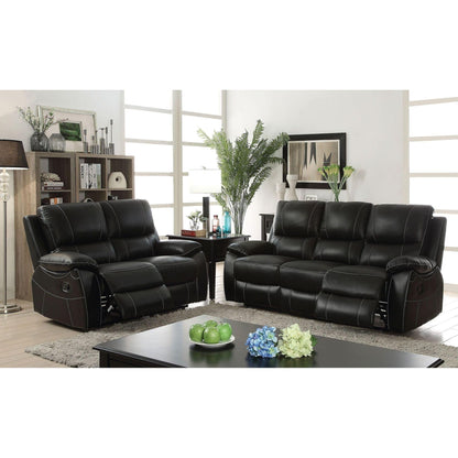  Furniture of America Nena Reclining Leather Match Loveseat CM6438-LV IMAGE 5