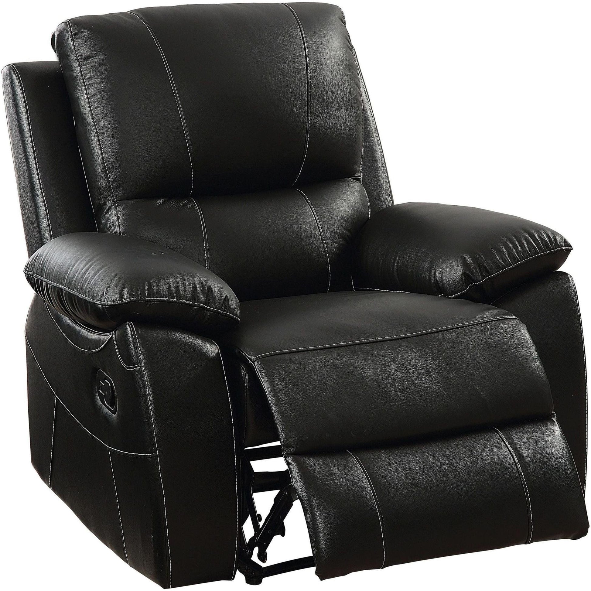  Furniture of America Nena Leather Match Recliner CM6438-CH IMAGE 1