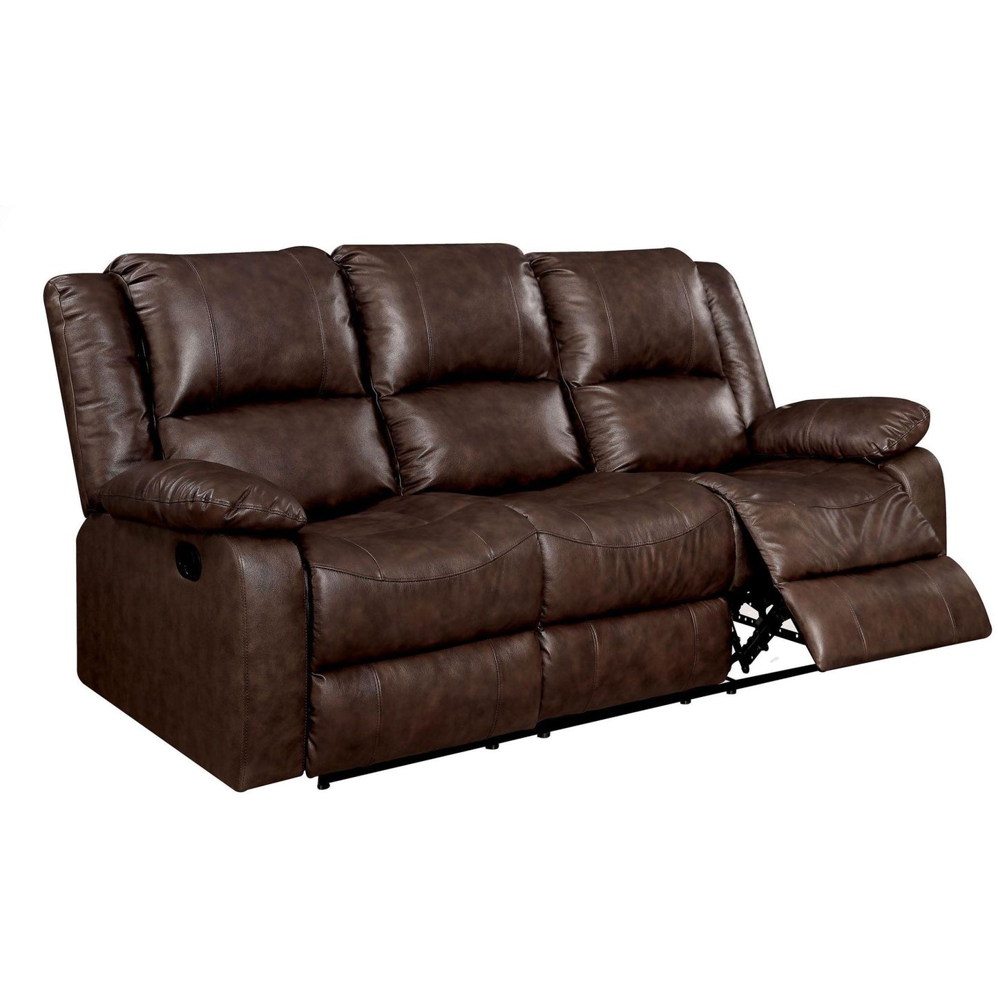  Furniture of America Kris Reclining Leather Match Sofa CM6293-SF IMAGE 1