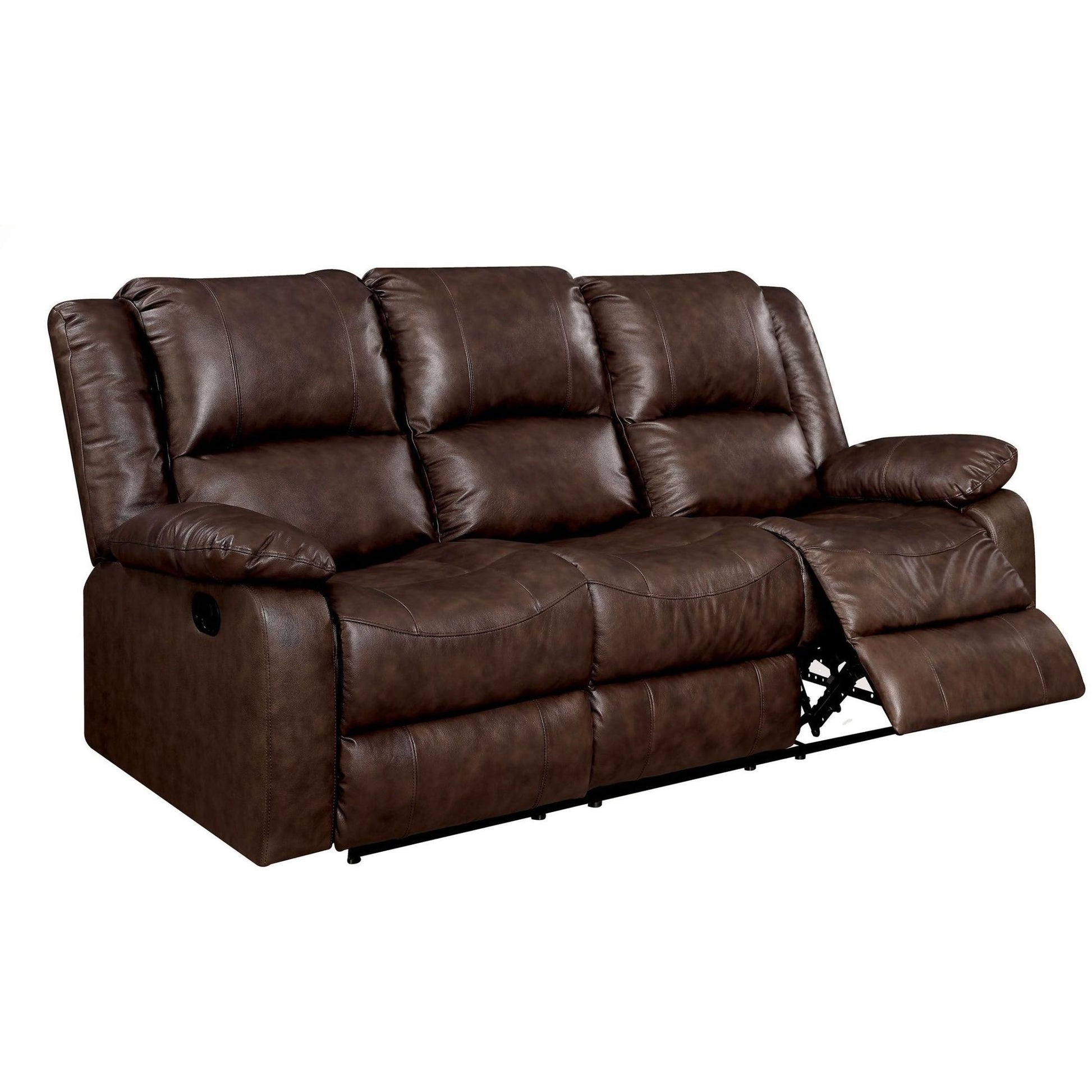  Furniture of America Kris Reclining Leather Match Sofa CM6293-SF IMAGE 1