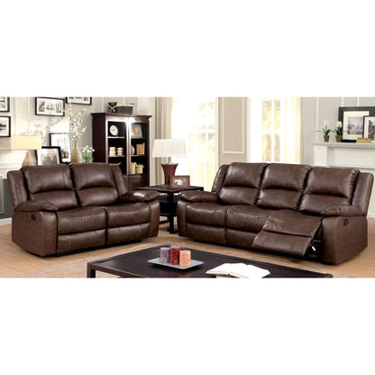  Furniture of America Kris Reclining Leather Match Sofa CM6293-SF IMAGE 4
