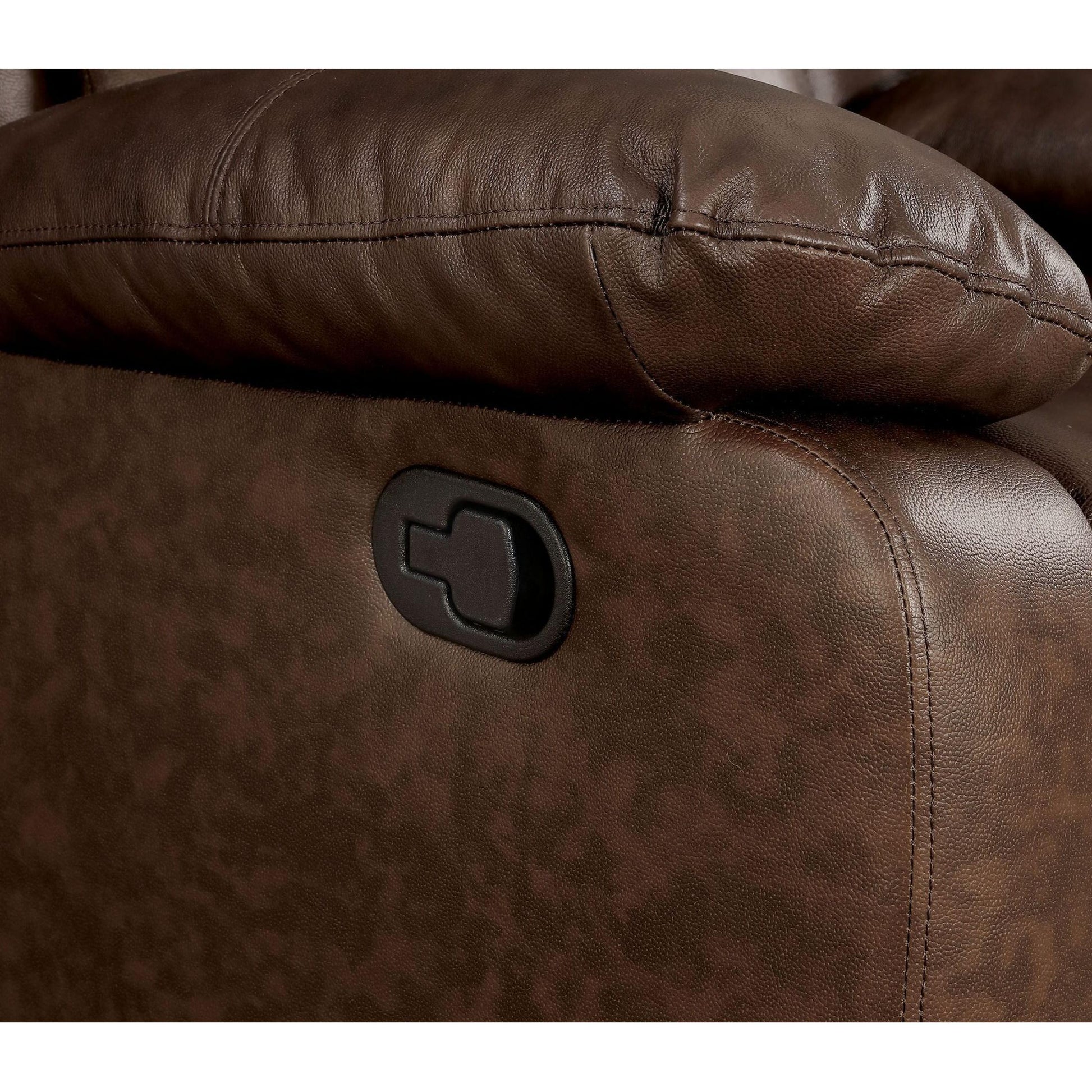  Furniture of America Kris Reclining Leather Match Loveseat CM6293-LV IMAGE 2