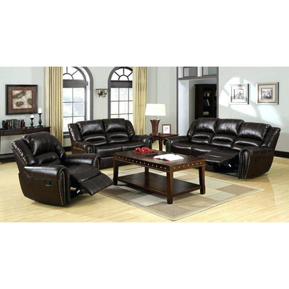  Furniture of America Dudhope Leather-Look Recliner CM6960C IMAGE 2