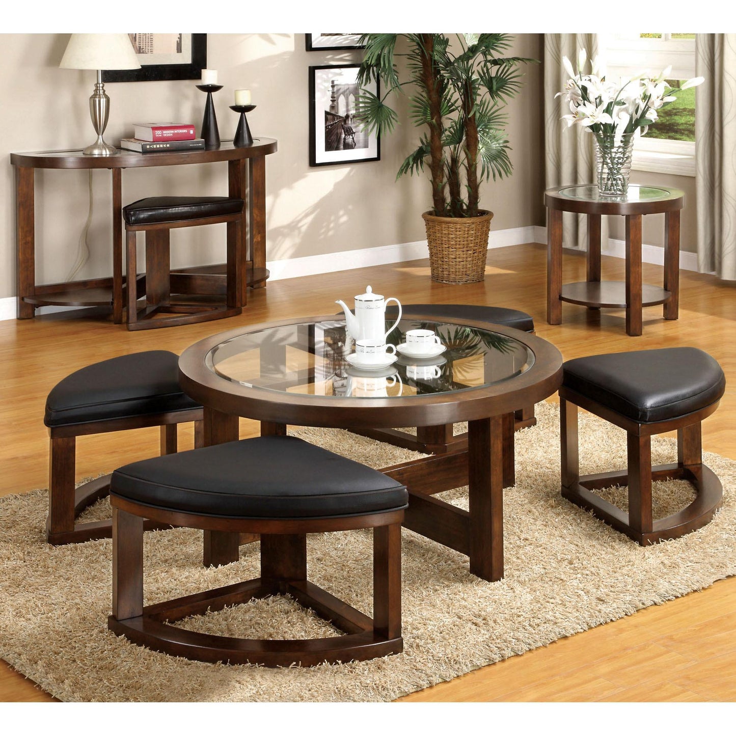  Furniture of America Crystal Cover II Sofa Table CM4321S IMAGE 4