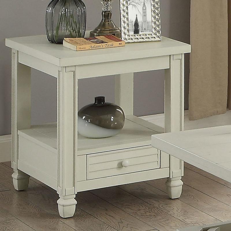  Furniture of America Suzette End Table CM4615WH-E IMAGE 1