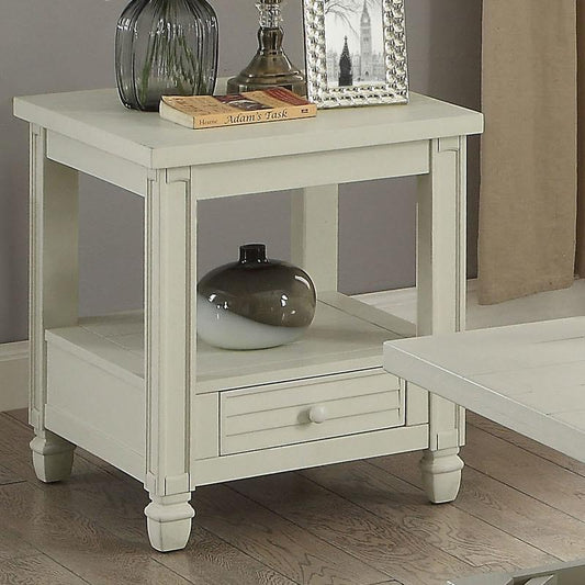  Furniture of America Suzette End Table CM4615WH-E IMAGE 1