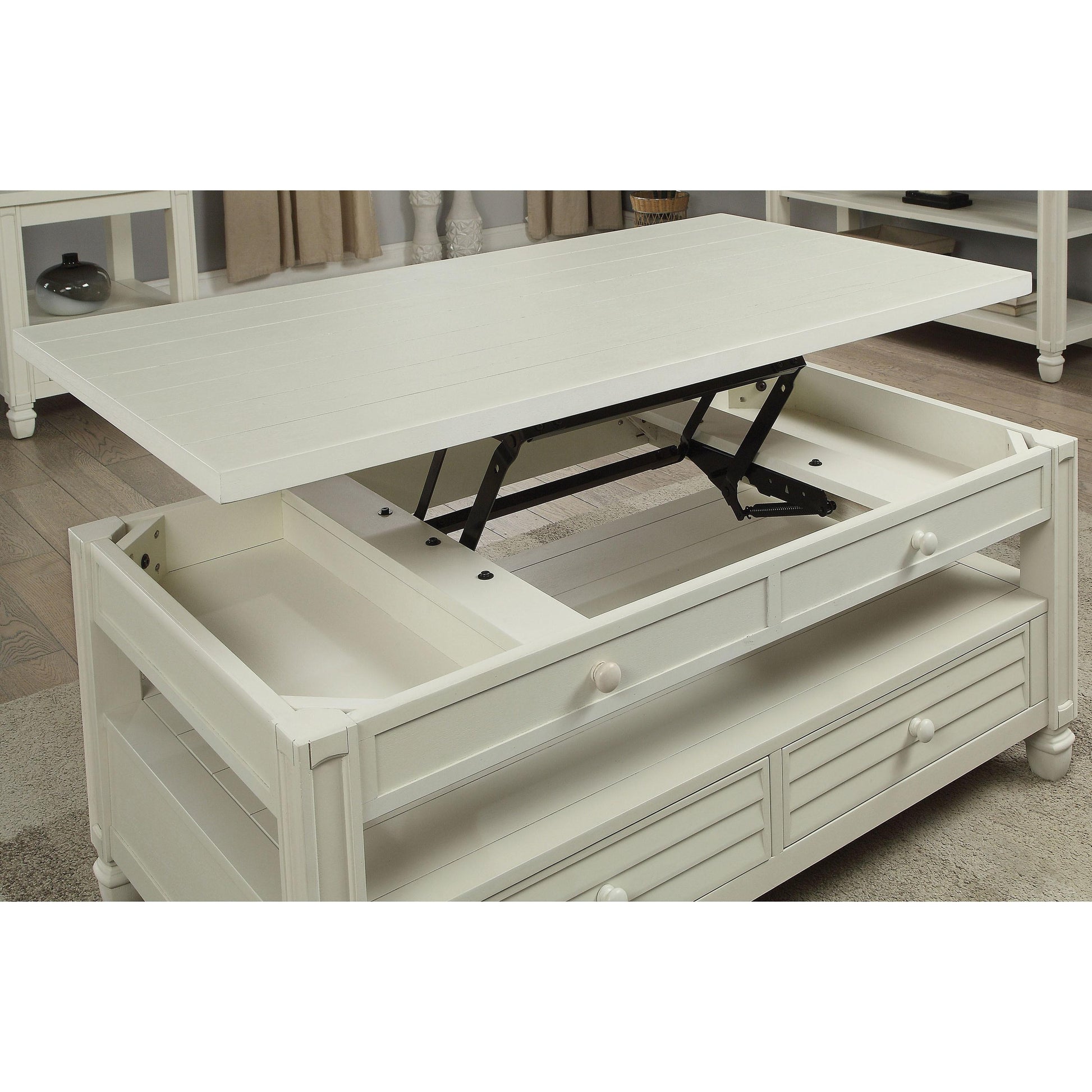  Furniture of America Suzette Lift Top Coffee Table CM4615WH-C IMAGE 4