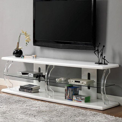  Furniture of America Ernst Flat Panel TV Stand CM5901WH-TV-72 IMAGE 1