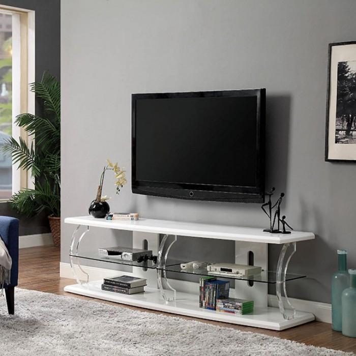  Furniture of America Ernst Flat Panel TV Stand CM5901WH-TV-72 IMAGE 4