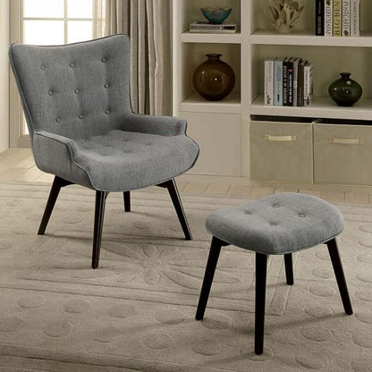  Furniture of America Logrono Stationary Fabric Accent Chair CM-AC6164 IMAGE 1