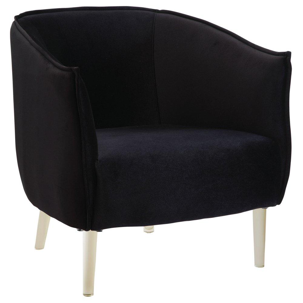  Furniture of America Donostia Stationary Fabric Accent Chair CM-AC6348BK IMAGE 1